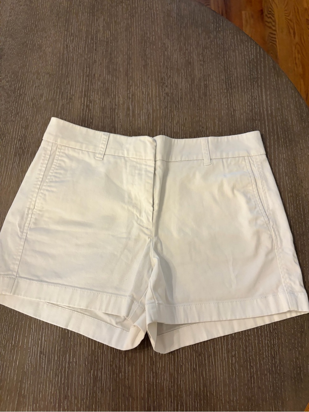 J. Crew White Cotton Chino shorts